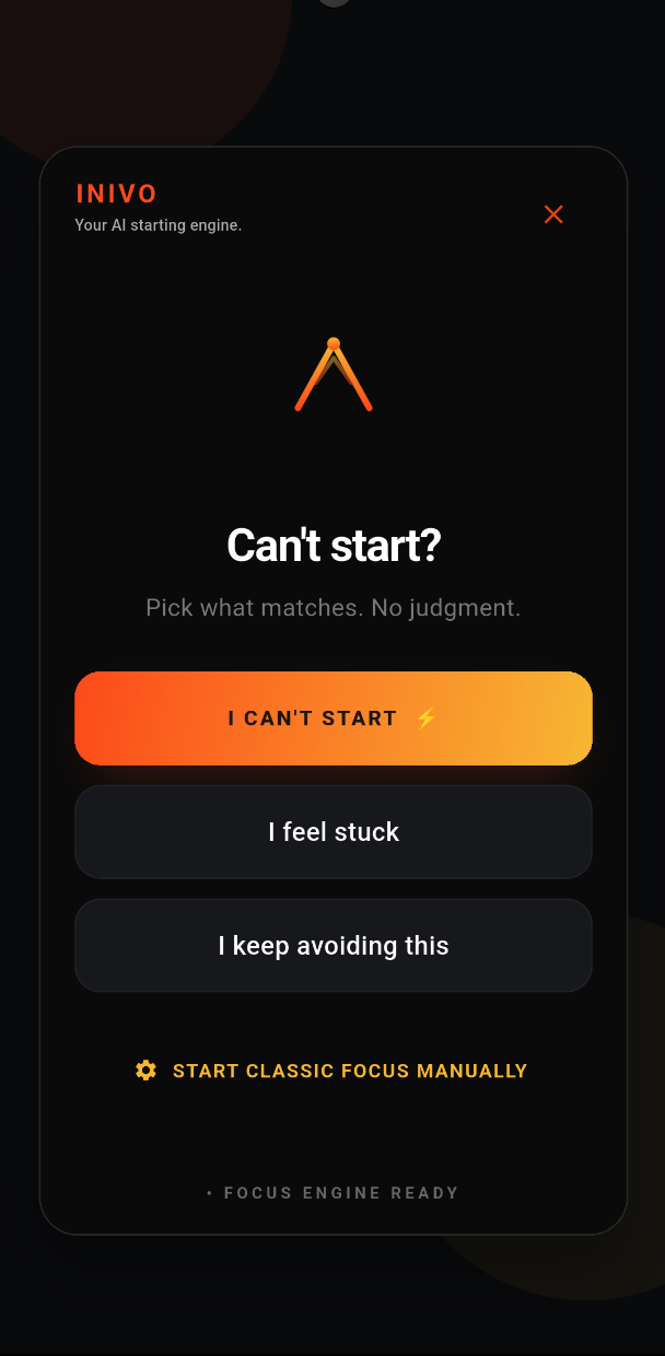 Inivo app screenshot